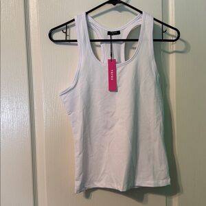 Terez White Racerback Tank